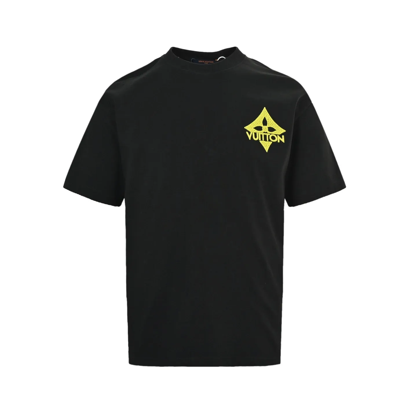 Louis Vuitton/Louis Vuitton 26ss front and rear letter logo woven embroidery short sleeves